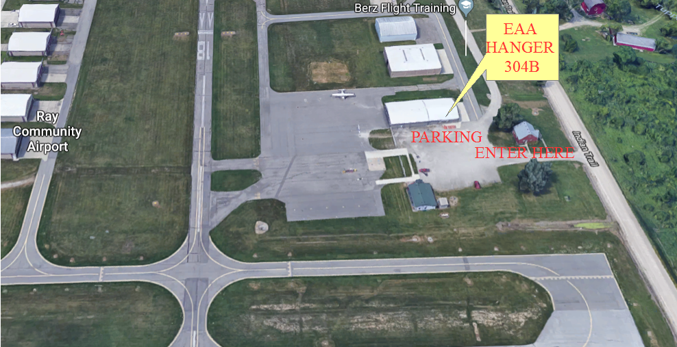 Map to EAA Hangar